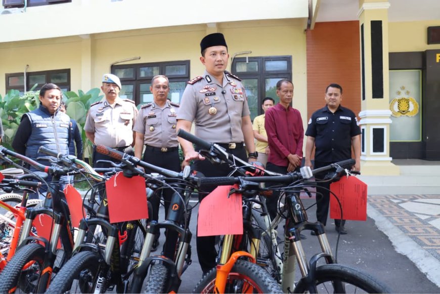 Polres Magetan Ungkap Kasus Pencurian Sepeda Secara Profesional